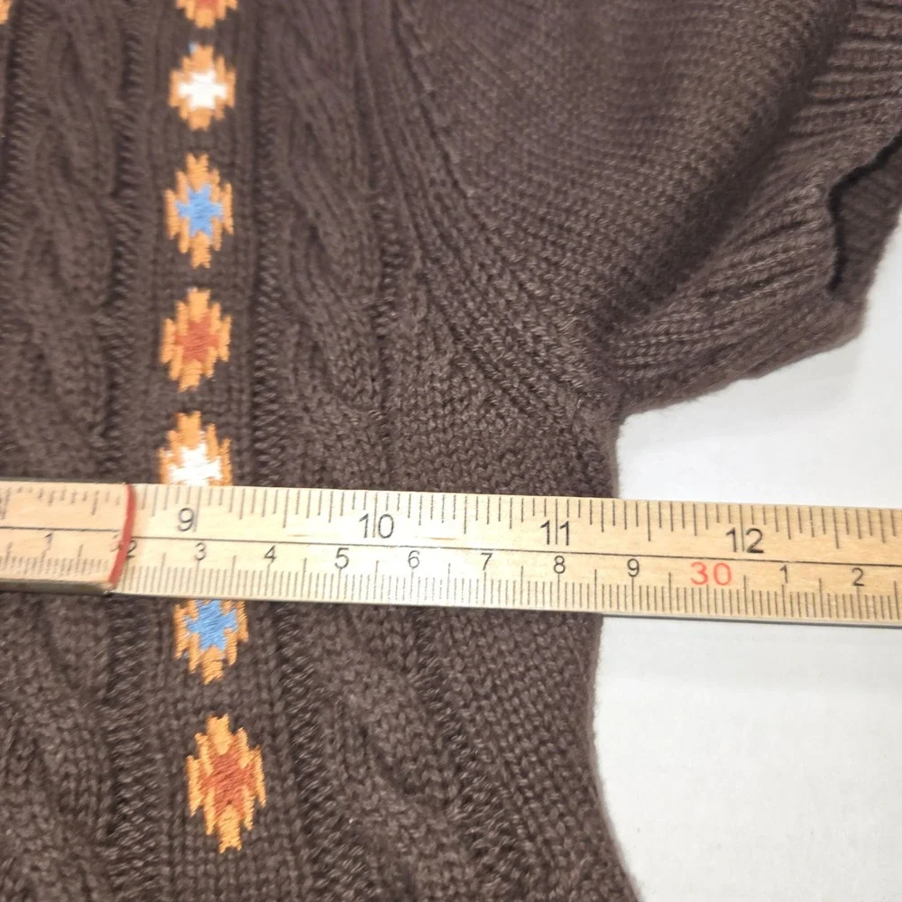 Gymboree Girls‎ Brown Bear Fair Isle Knit Sweater Dress 4T Montana Mountain